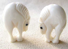 Load image into Gallery viewer, Charming Pony Carved Horse Waterbuffalo Bone Bead 4116B - PremiumBead Primary Image 1