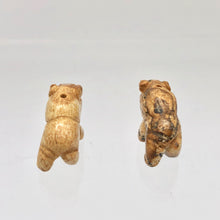 Load image into Gallery viewer, 2 Picture Jasper Hand Carved Bison / Buffalo Beads | 22x13x9mm | Brown/Beige - PremiumBead Alternate Image 10