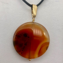 Load image into Gallery viewer, Made in USA Orange-Red Carnelian 14Kgf Pendant 505677C - PremiumBead Alternate Image 6