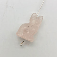 Load image into Gallery viewer, Adorable! 2 Rose Quartz Sitting Carved Cat Beads | 21x14x10mm | Pink - PremiumBead Alternate Image 3