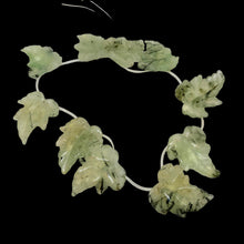 Load image into Gallery viewer, Lovely Green Prehnite Leaf Brio Bead Strand 110532E