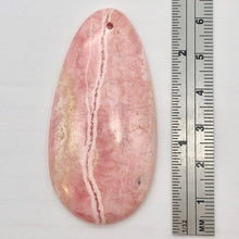 Load image into Gallery viewer, Natural Lacy Pink Rhodochrosite Pendant Bead | 60x30mm| Pink | Teardrop | 1 Bd |