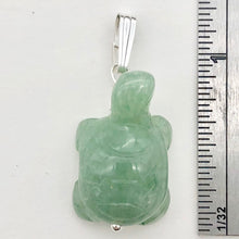 Load image into Gallery viewer, Aventurine Turtle Pendant Necklace | Semi Precious Stone Jewelry|Silver Pendant