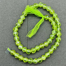 Load image into Gallery viewer, Peridot Faceted Parcel Round Beads | 7x4mm | Green | 12 Beads |
