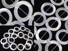 Load image into Gallery viewer, 3 Mother of Pearl Shell 25mm Pi Circle Beads 9846 - PremiumBead Alternate Image 3
