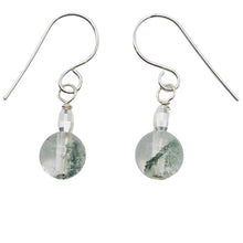 Load image into Gallery viewer, Sparkling Actinolite Quartz Sterling Silver Earrings | 1" long | 1 Pair |