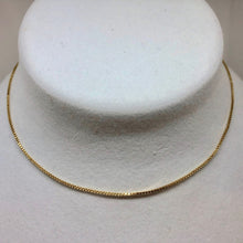 Load image into Gallery viewer, Italian 24" Vermeil Fine Box Chain 1mm 110016D - PremiumBead Primary Image 1