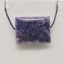 Load image into Gallery viewer, 25cts of Rare Rectangular Pillow Charoite Bead | 1 Beads | 23x18x7mm | 10872A - PremiumBead Alternate Image 10