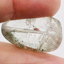 Load image into Gallery viewer, Lodalite Quartz Oval Pendant Bead | 28x18x12 mm | Clear Included | 1 Bead |