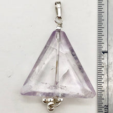 Load image into Gallery viewer, Alluring Amethyst Sterling Silver Semi Precious Gemstone Pendant | 1 3/4" long | - PremiumBead Alternate Image 5