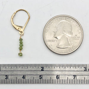 Sparkle Parrot Green Diamond (.73cts) & 14K Gold Earrings 309605 - PremiumBead Alternate Image 9