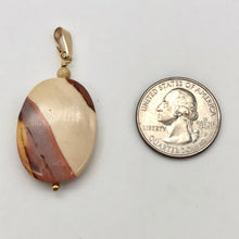 Load image into Gallery viewer, Sherbet Mookaite 30x20mm Oval 14k Gold Filled Pendant, 2 inches 506765A - PremiumBead Alternate Image 4