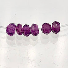 Load image into Gallery viewer, 3 Merlot Mozambique Garnet Faceted Roundel Beads 7659 - PremiumBead Primary Image 1