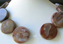 Load image into Gallery viewer, Oregon Red Devil Jasper 30mm Coin Bead Strand 109684A - PremiumBead Alternate Image 2