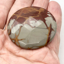 Load image into Gallery viewer, Picture Jasper Round Coin Stone | 50x10mm | Red Gray | 1 Pendant Bead |