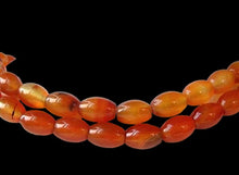 Load image into Gallery viewer, Natural Carnelian Agate 12x9mm Oval Bead Strand 109355