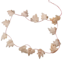 Load image into Gallery viewer, Pink Peruvian Opal 19x17mm Leaf Briolette Bead Strand for Jewelry Making 110823D
