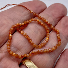 Load image into Gallery viewer, Sunstone Half-Strand Round Beads | 3 mm | Orange | 75 Beads |