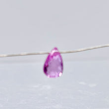 Load image into Gallery viewer, Sapphire Faceted .56ct Briolette | 6x4mm | Pink | 1 Bead |