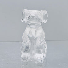 Load image into Gallery viewer, Quartz Hound Puppy Dog Carving | 40x32x22mm | Clear | 1 Figurine |