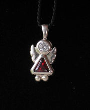 Load image into Gallery viewer, January! Crystal Kid Angel & Silver Pendant 9925A - PremiumBead Primary Image 1