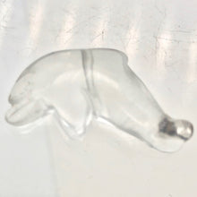 Load image into Gallery viewer, Adorable Quartz Dolphin Figurine Worry-stone | 25x11x8mm | Clear - PremiumBead Alternate Image 2
