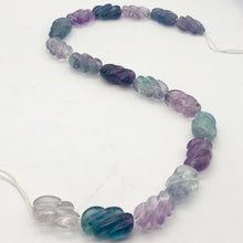Load image into Gallery viewer, Magical! Carved Fluorite Oval Bead Strand - PremiumBead Alternate Image 2