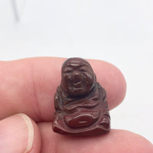 Load image into Gallery viewer, 2 Hand Carved Brecciated Jasper Buddha Beads | 20x15x9mm | Red w/Brown and Grey - PremiumBead Alternate Image 6