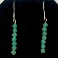 Load image into Gallery viewer, Unique Gem Quality Chrysoprase & Sterling Silver Earrings | 2 inch long |