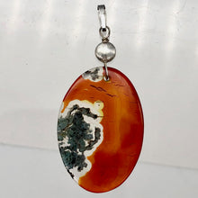 Load image into Gallery viewer, Tangerine Red and Green Natural Limbcast Pendant | 2 Inches Long |