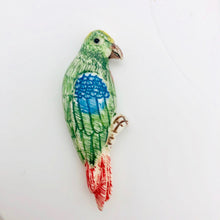 Load image into Gallery viewer, Waterbuffalo Bone Parrot | 51x19x8.5mm | Green/Blue/Red/Brown | 1 Bead | - PremiumBead Alternate Image 4