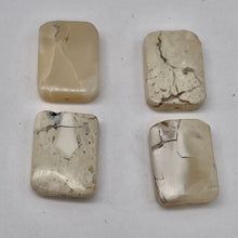 Load image into Gallery viewer, 4 Beads of African Opal Flat Rectangle Beads 003273