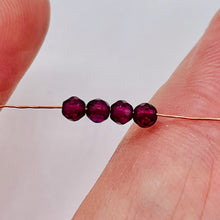 Load image into Gallery viewer, 4 Gorgeous Rhodolite Garnet Excellent 3mm Faceted Beads 06542