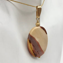 Load image into Gallery viewer, Sherbet Mookaite 30x20mm Oval 14k Gold Filled Pendant, 2 inches 506765A - PremiumBead Alternate Image 3