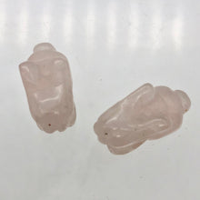 Load image into Gallery viewer, Hoppy Carved Rose Quartz Bunny Rabbit Figurine | 22x12x10m | Pink - PremiumBead Alternate Image 7