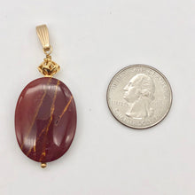 Load image into Gallery viewer, Fabulous Mookaite 30x20mm Oval 14k Gold Filled Pendant, 2 1/8 inches 506765D - PremiumBead Alternate Image 8