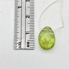 Load image into Gallery viewer, Peridot Faceted Briolette Bead | 5.4 cts | 13x9x5mm | Green | 1 bead | - PremiumBead Alternate Image 4