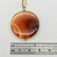 Load image into Gallery viewer, Made in USA Orange-Red Carnelian 14Kgf Pendant 505677C - PremiumBead Alternate Image 3