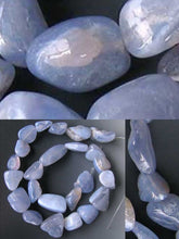 Load image into Gallery viewer, Natural Blue Chalcedony Nugget Bead Strand 109854 - PremiumBead Alternate Image 3