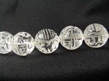 Load image into Gallery viewer, 1 Unique Hand Carved Long Life Natural Quartz 19mm 10357A | 19mm | Clear - PremiumBead Alternate Image 3