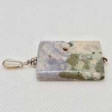 Load image into Gallery viewer, Natural Druzy Ocean Jasper Silver Pendant! Luminous Lavender! 503533S - PremiumBead Alternate Image 3