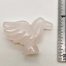 Load image into Gallery viewer, Lovely Hand Carved Rose Quartz Dove Figurine Worry Stone | 18x18x7mm | Pink