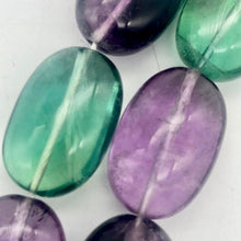 Load image into Gallery viewer, Sparkling! Multi-Hue Fluorite Oval Bead Strand - PremiumBead Alternate Image 3