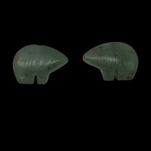 Load image into Gallery viewer, Aventurine Zuni Bear Fetish Talisman | 17x12x6mm | 4 Beads | Green |