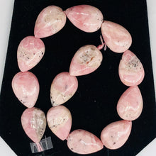 Load image into Gallery viewer, 4 Pink Rhodochrosite 15x10mm Teardrop Beads