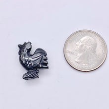 Load image into Gallery viewer, 2 Cute Carved Hematite Rooster Beads | 21x16x7.5mm | Graphite - PremiumBead Alternate Image 4