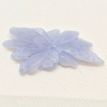 Load image into Gallery viewer, Carved Blue Chalcedony Flower Bead 45cts 009850O - PremiumBead Alternate Image 2