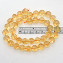 Load image into Gallery viewer, Citrine Round Stone Strand| 10mm | Gold | 37 Bead(s)