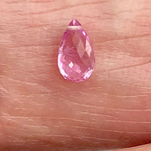 Load image into Gallery viewer, Natural Pink Sapphire Briolette Pendant Bead | 6x3x2mm | .43cts | 1 Bead |