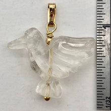 Load image into Gallery viewer, Quartz Dove Pendant Necklace|Semi Precious Stone Jewelry|14kgf Pendant - PremiumBead Alternate Image 5